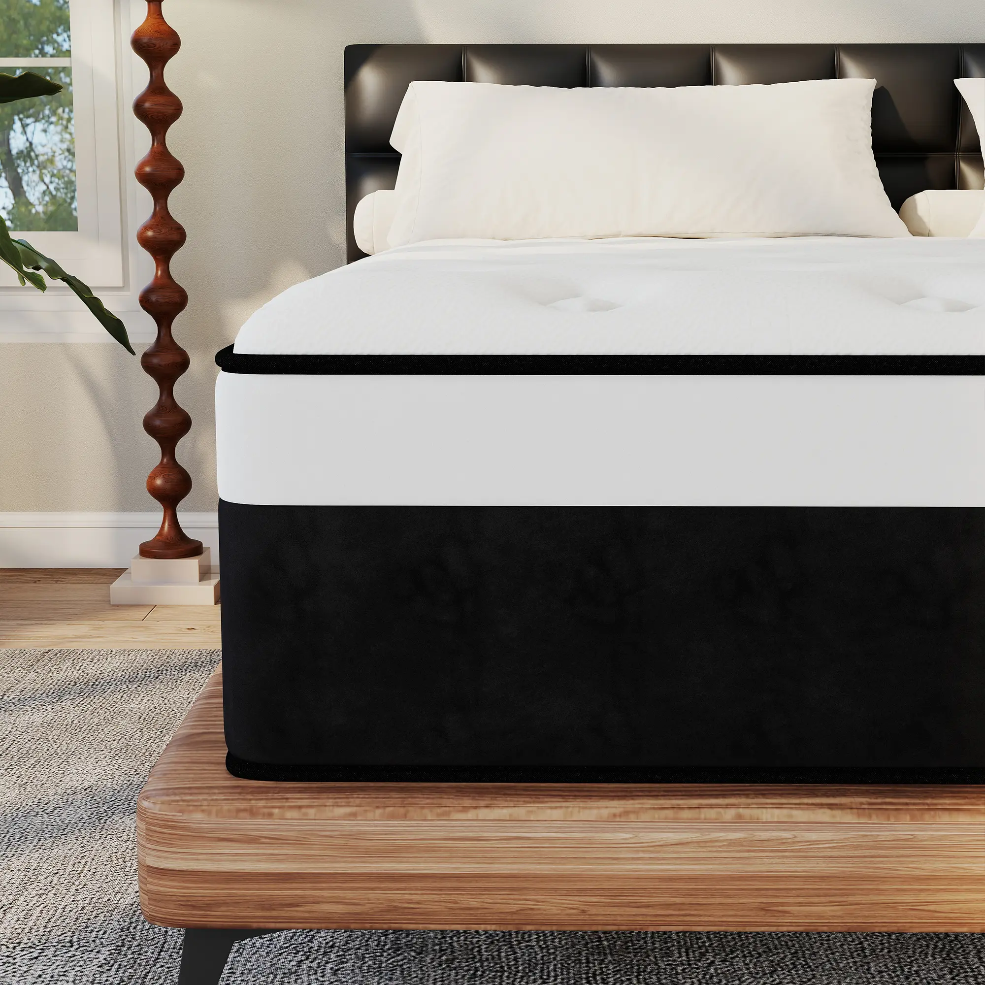 12" 14" Inch Twin Full Queen King Mattress Medium Firm Hybrid Memory Foam Pocket Spring Mattresses Body Back Support Comfortable Breathable Bed in a box