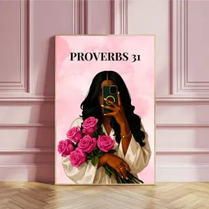 Proverbs 31 Wall Art, Scripture Christian Bible Decor, Print On Paper