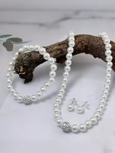 European and American Imitation Pearl Jewelry Set, Bridal Accessory Trio for Weddings, Elegant Gift for Special Occasions