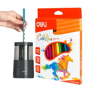 Portable Electric Pencil Sharpener（Black）, Helical Blade to Fast Sharpen,USB/Battery Operated in School Classroom/Office/Home Gift