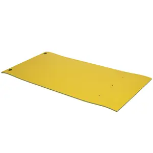 HOMCOM 10' x 5' Lily Pad Floating Mat, 3-Layer Floating Mat for Lake Portable Foam Raft for Family Recreation and Relaxing