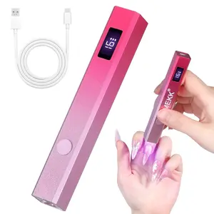 ✨ Metal One-Piece Handheld Nail Lamp, Small Portable Compact Lightweight Rechargeable Manicure Gel Nail Art Dryer, Gel Polish Dryer with Digital Display, Fast Nails Dryer, 8-Second Quick Drying, Perfect for Salon & Home DIY, Great Gift Choice