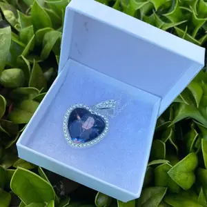 Sterling Silver Heart Photo Locket Necklace