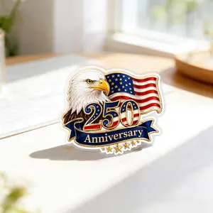 America 250 Commemorative Pin Collection - Bold Patriotic Lapel Accessory for Jackets, Hats & Bags