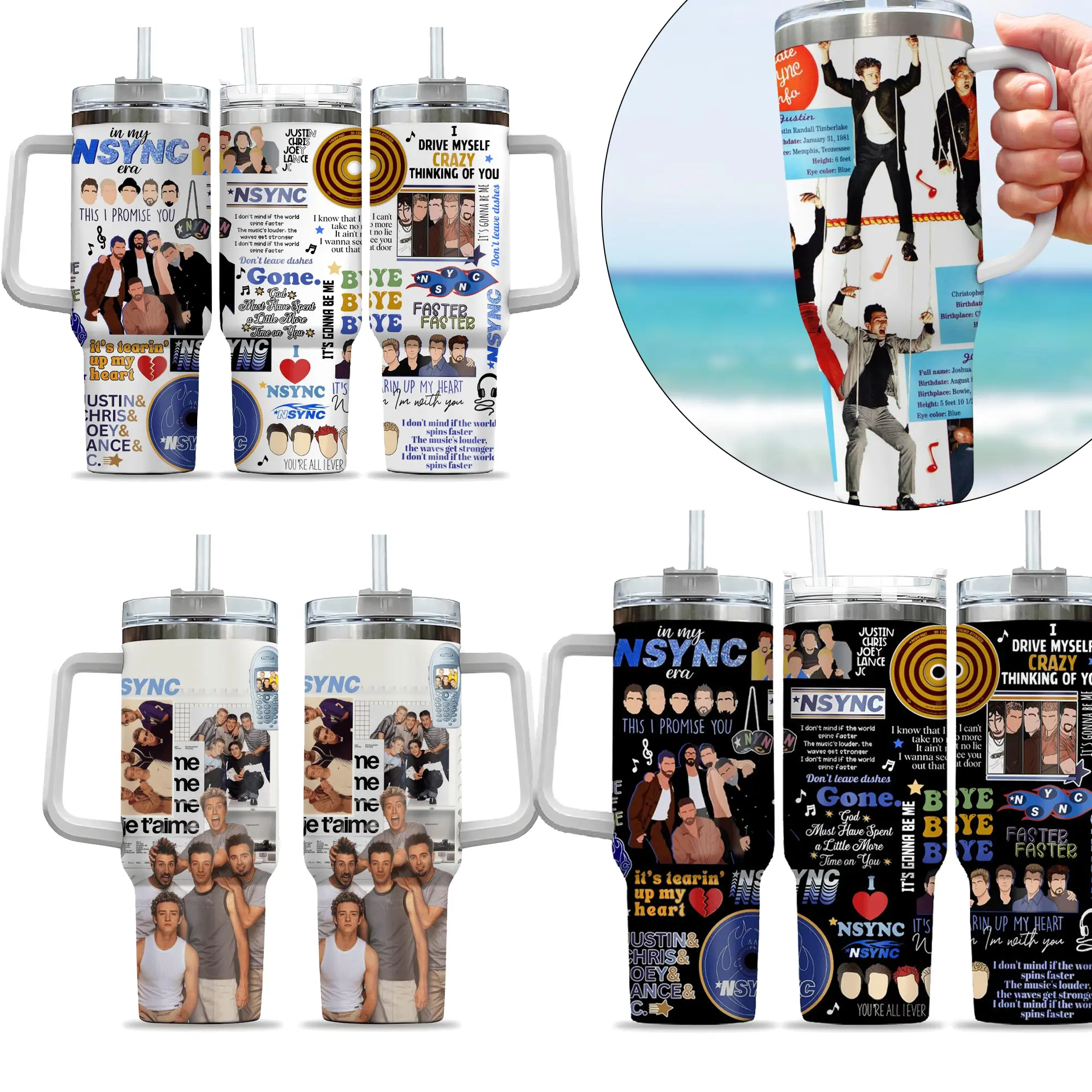 NSYNC Banđ Tumbler More Size, Cute Tumbler Gift For Fans