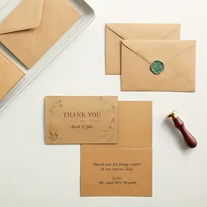 20/50pcs Premium Kraft Paper Envelopes - Perfect for DIY Greeting Cards, Wedding Invitations & Birthday Notes - Easy Seal, Durable Mini Envelopes for All Occasions Unique Envelopes