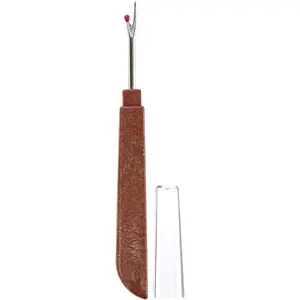 Wooden Seam Ripper with Cap Sharp Stitch Unpicker Tool, Button Hole Cutter Quick Thread Ripper for Hand Sewing, Cross Stitch, Crafting & Embroidery - 1pc