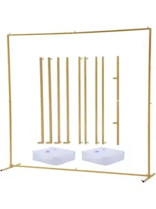 Gaomon Large Size Arch Backdrop Stand, 8.2x8.2 FT Square Frame, Multi-Use Decor Stand for Birthday, Wedding Celebrations