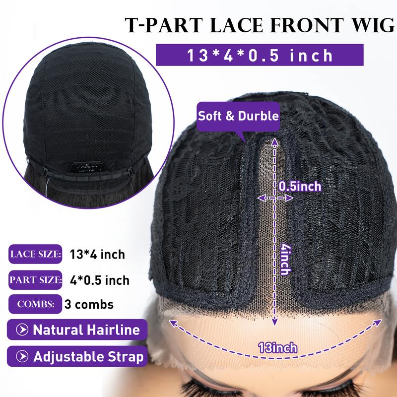 Rebeccahair 26 Inch Synthetic Long Straight Ombre Blonde Wigs for Women, Gorgeous Fluffy Wigs with Curtain Bangs, Synthetic Lace Front Wigs for Party, Daily Use