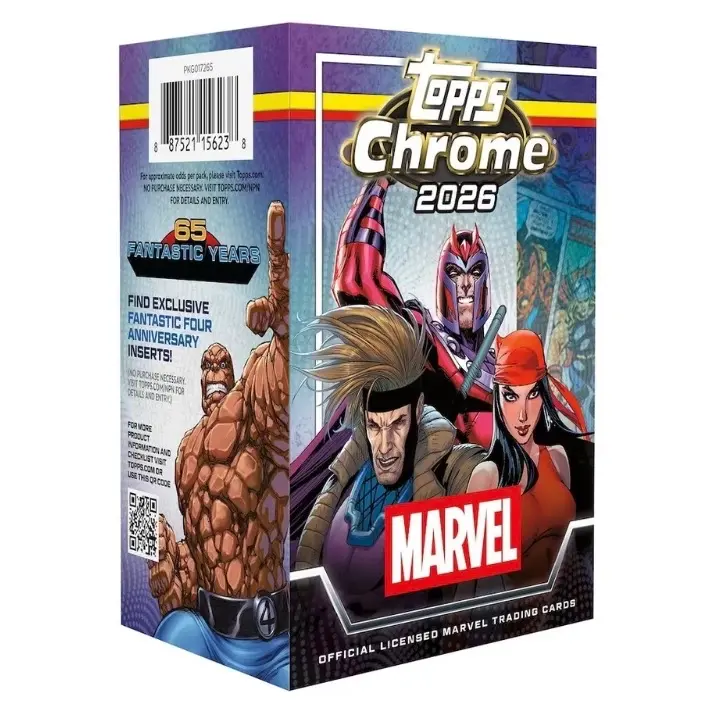 2026 Topps Chrome Marvels Comics Blaster Box