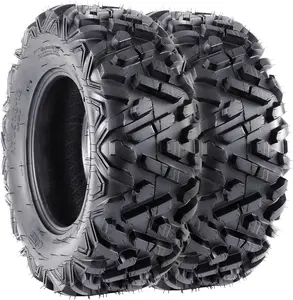 GARVEE Set of 2 ATV All-Terrain Tires 19x7-8, Designed for 5.5 Rim, 4 Ply Rating, Tubeless Mud Tires for Enhanced Traction and Durability