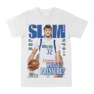 Cooper Flagg Slam Magazine Graphic Tee T-Shirt, 90s Retro Basketball Tee, Game Day Shirt, Unisex Streetwear Tee, cotton crewneck shirt, Trending, All Size, Gift Basketball fans