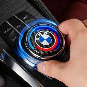 Car Interior Multimedia Button Cover Sticker Decor 50th Anniversary Emblem  Decoration Accessories For BMW X1 X2 X3 X5 X4 X6 X7 G30 G20 G32 G11 G12 F40 F30 F20 F10 F34 F07 F44 F45 G15 G16 E70 E46 E90 E92 E60 E39 E36 E87 E53
