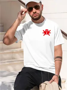 n't e the haer e the code 2026 new model Black/White Tee Stylish & Comfortable Loose Crew Neck Short Sleeve T-shirts Versatile On Trend Eye Catching Printed Graphic Casual Tee for Daily Wear Ou