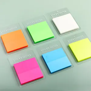 50 Sheets Color Transparent Waterproof 50*50mm Sticky Note Pads Notepads for School Stationery Office Supplies