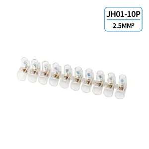 Cilia 100 Single Pole Cable Connectors 2.5/4/6/10mm², Transparent Insulated Cover (10-Pole Strips), Includes 10 Optimal Strips Sp013-22