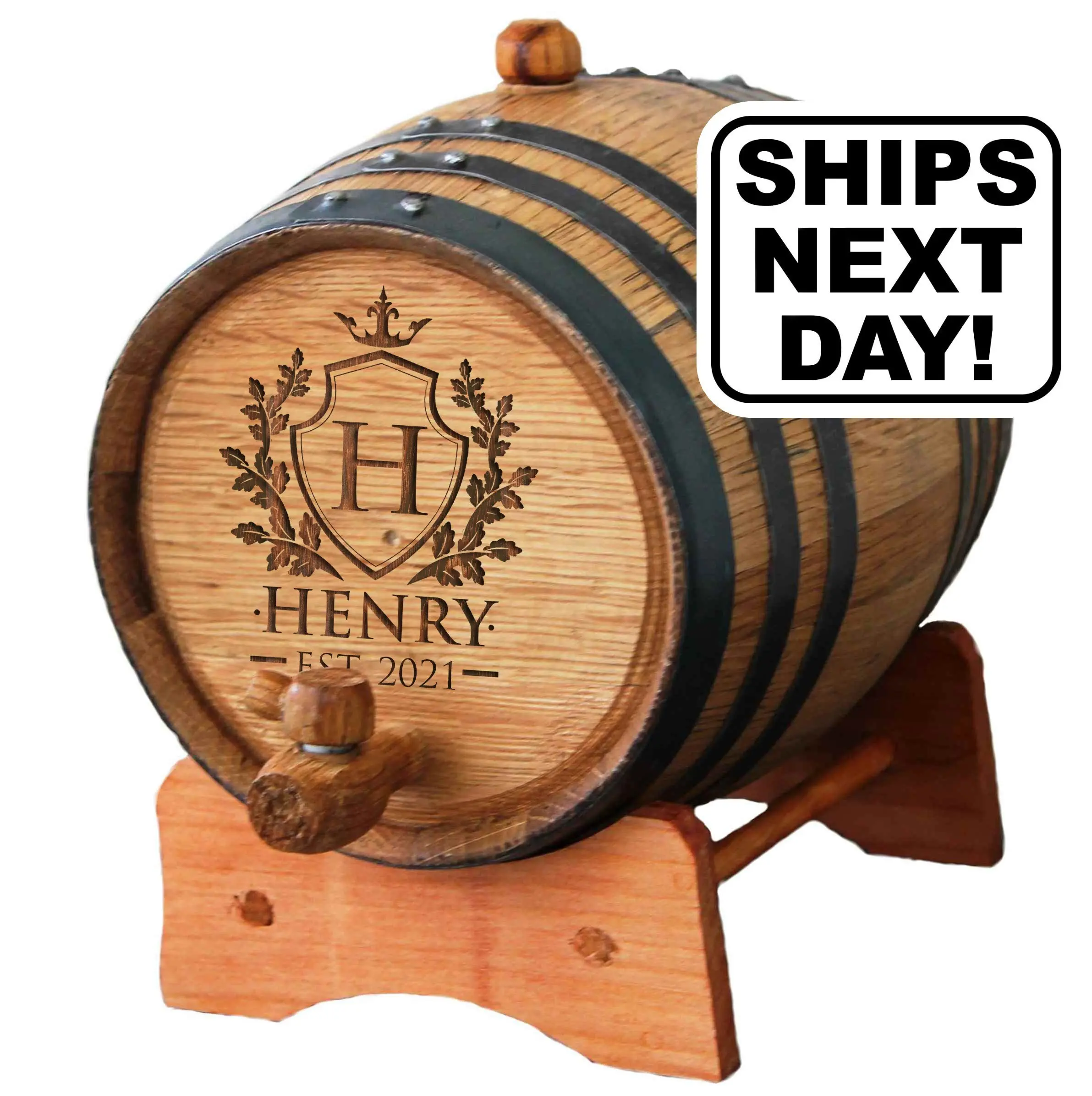 Personalized Wedding Party Mini-Oak Whiskey Barrels - Groomsmen Gift - Wedding Party Gift - Engraved - Customized - Monogrammed for Free