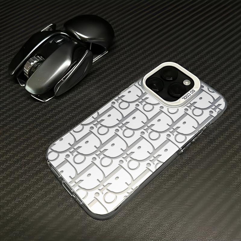 Sleek Modern Letter Pattern  Phone Case Durable Hard Acrylic Back Case With An Anti-Yellowing Coating, Made From High-Quality Designed For Reliable Drop Protection For Your Phone For iPhone 17.16.15.14.13.12.11.X.XS.XSMAX.XR.8.7