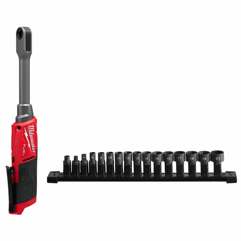 Milwaukee 3050-20 M12 FUEL 12V INSIDER Extended Reach Box Ratchet - Bare Tool, MSRP 329, 5-Year Warranty