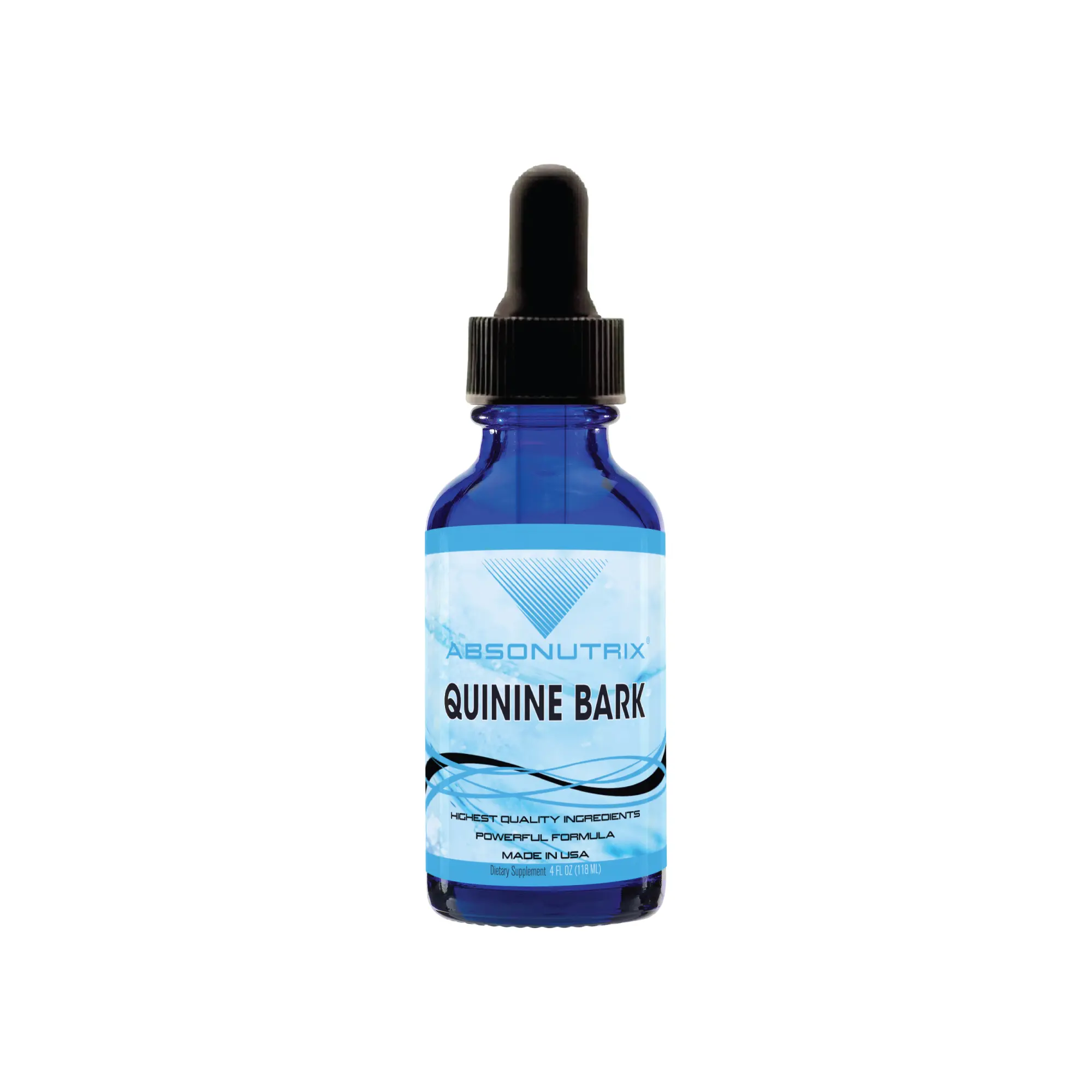 Absonutrix Botanical Quinine Bark Herbal Extract Dietary Supplement, 350 mg, 4 Oz Liquid, 300 Servings, 12 Drops Per Day, 15 Seconds Before Swallowing, Made in USA, Quick Absorption, Non-GMO, GMP-Certified Facility, Cruelty-Free, Immune & Joint Support