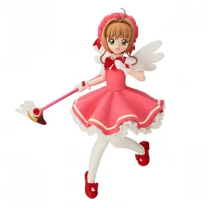 20cm Cardcaptor Sakura: The Clow Card Arc Sakura Kinomoto Official Anime Figure PVC Collectible Figurine Table Ornament Fan Collection Holiday & Birthday Gifts