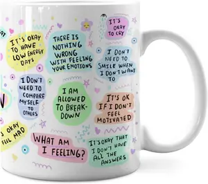 Mental Health Breakdown Cup - Mental Health Gifts for Women,Mental Breakdown Cups,Mental Health Mug,Inspirational Gifts for Women Friends Coworkers, 11oz My Mental Breakdown Cup