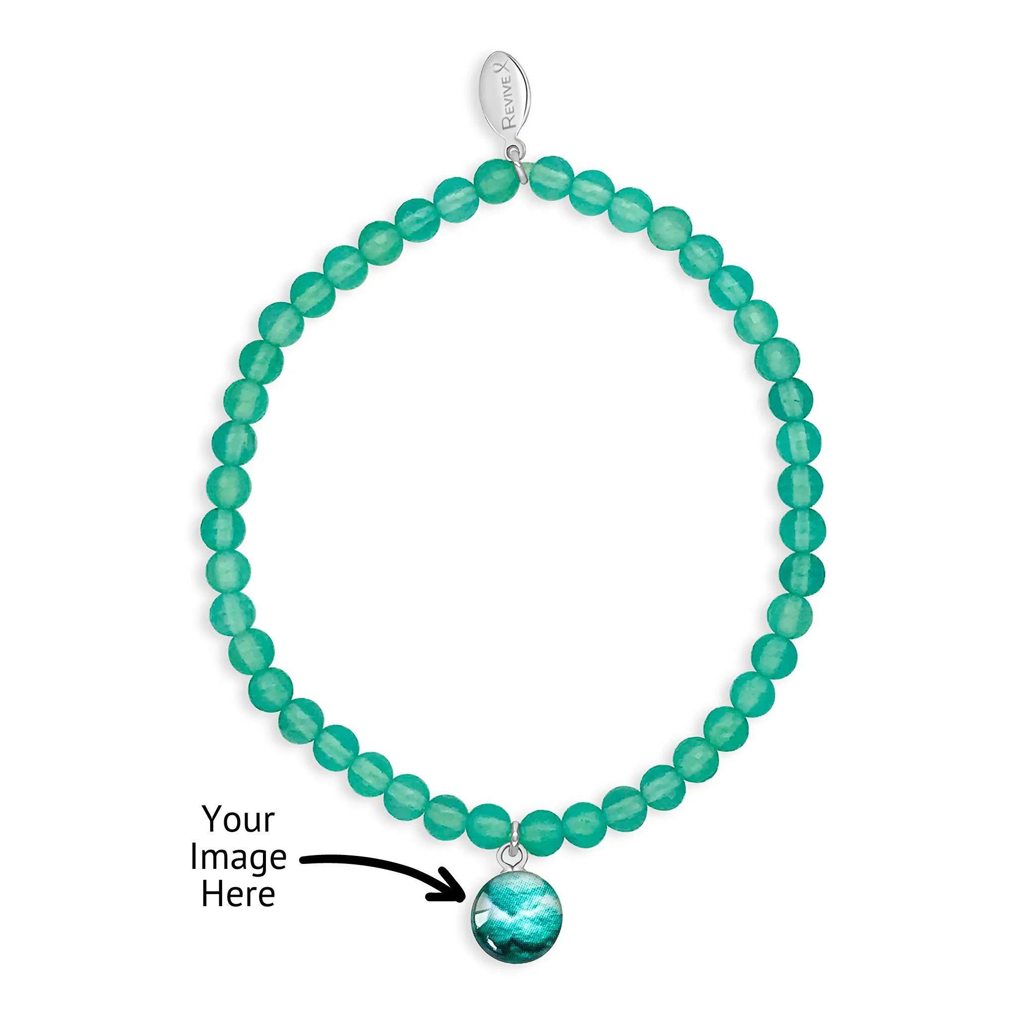 Custom Fertility Awareness Stretch Bracelet - Add Up To 5 Pendants