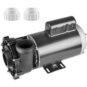 VEVOR 2 Speed SPA Pump,  56-Frame, AC 220-240V Hot Tub SPA Pump, 4HP/210GPM/65.61ft High Speed or 0.7HP/103GPM/16.07ft Low Speed, 2" Port 90° Rotational Interface for Hot Tub, Tested to UL Standards