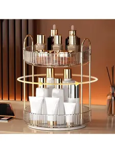 360 Rotating Makeup Organizer And Storage For Vanity