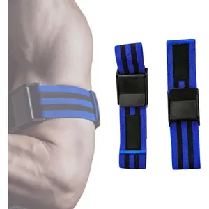 2 Pieces Fitness Resistance Bands Muscle Training Arm Bands Adults Women Men Belts Elastic Straps for Weight Lifting Home Gym