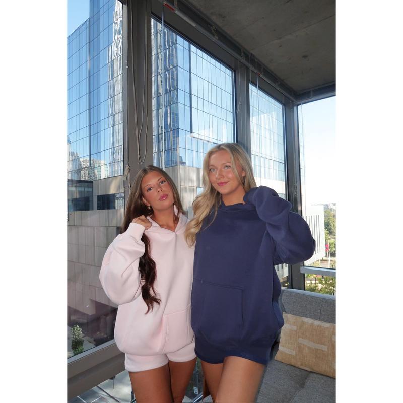 Pale Pink Staple Oversized Hoodie