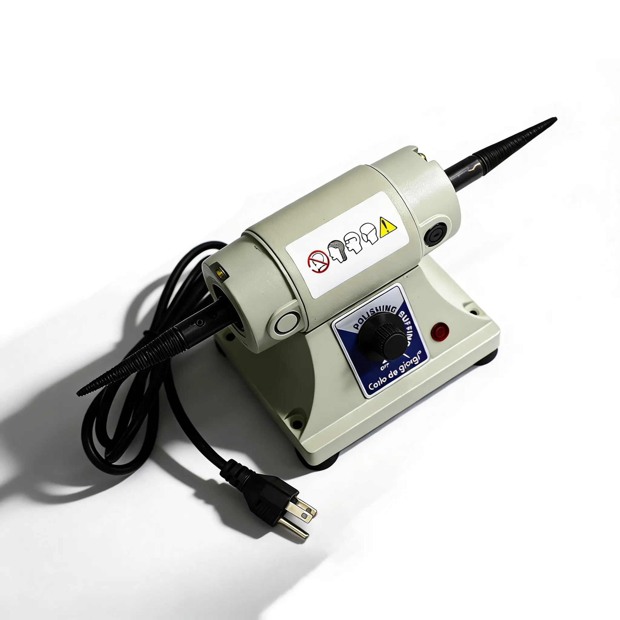 Dual-Spindle Jewelry Polisher 7000Rpm Variable Speed Benchtop Buffing Machine for Gold, Silver & Brass Jewelry Polishing, Grinding & Finishing