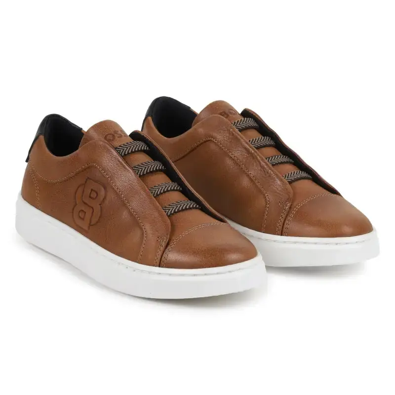 Hugo Boss Russet Brown Slip-On Sneaker