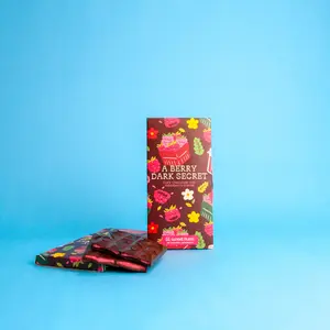 A Berry Dark Secret - Dark Chocolate with Raspberry Creme Bar by lil sweet treat