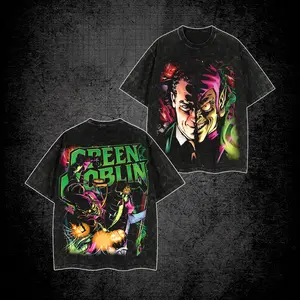 Green Goblin Premium Washed T-Shirt, Norman Osborn Graphic Shirt, Character Comics Fans Shirt, Superhero T-Shirt, Comic Book Fans T-Shirt, Superhero Graphic Tee