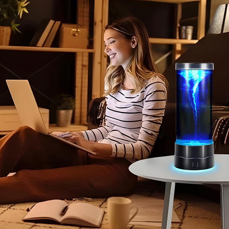 Tornado Lamp USB Colorful LED Ambient Light, Creative Night Light, Silent Decorative Small Lamp