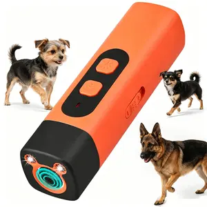 Professional Sonic Emitters - Dog Training Tool with LED Flashlight 30ft Range Anti Bark - Barking Dog Silencer Rechargeable Ultrasonic Trainer for Dogs Device