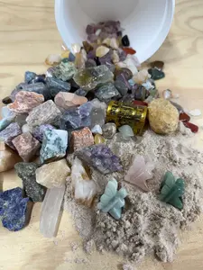THE MINI FAIRY - QUART SIZED NATURAL CRYSTAL RAW STONE MINING BUCKET