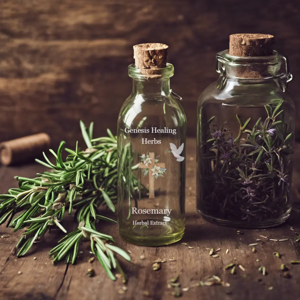 Rosemary Herbal Extract for Digestive System, Headaches, Antiinflammatory - Natural Healthcare Supplement - Vitamin