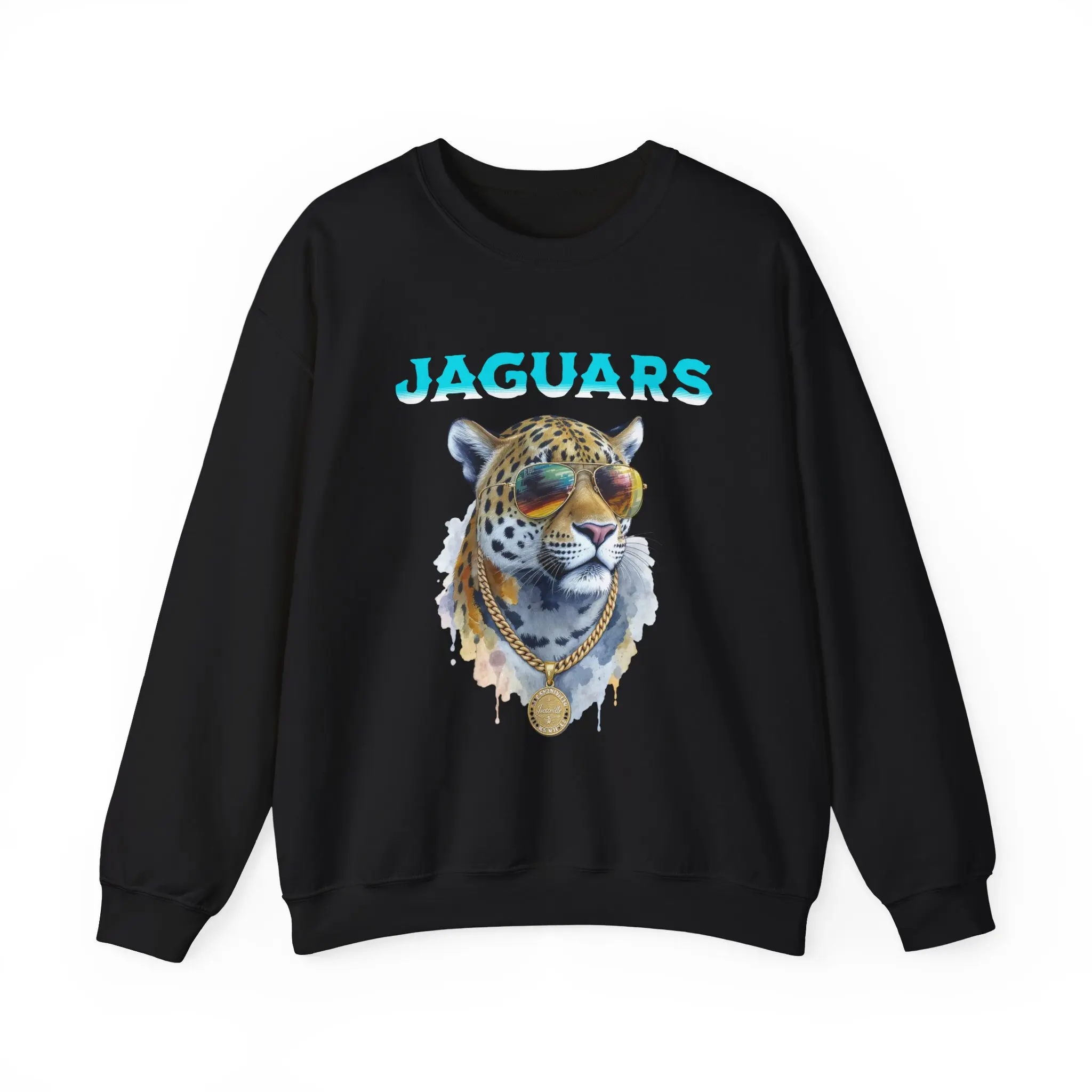 Jaguars Football Themed Unisex Sweatshirt, Cozy Crewneck for Fans, Gift for Sports Lovers, Perfect for Game Day, Casual Wear