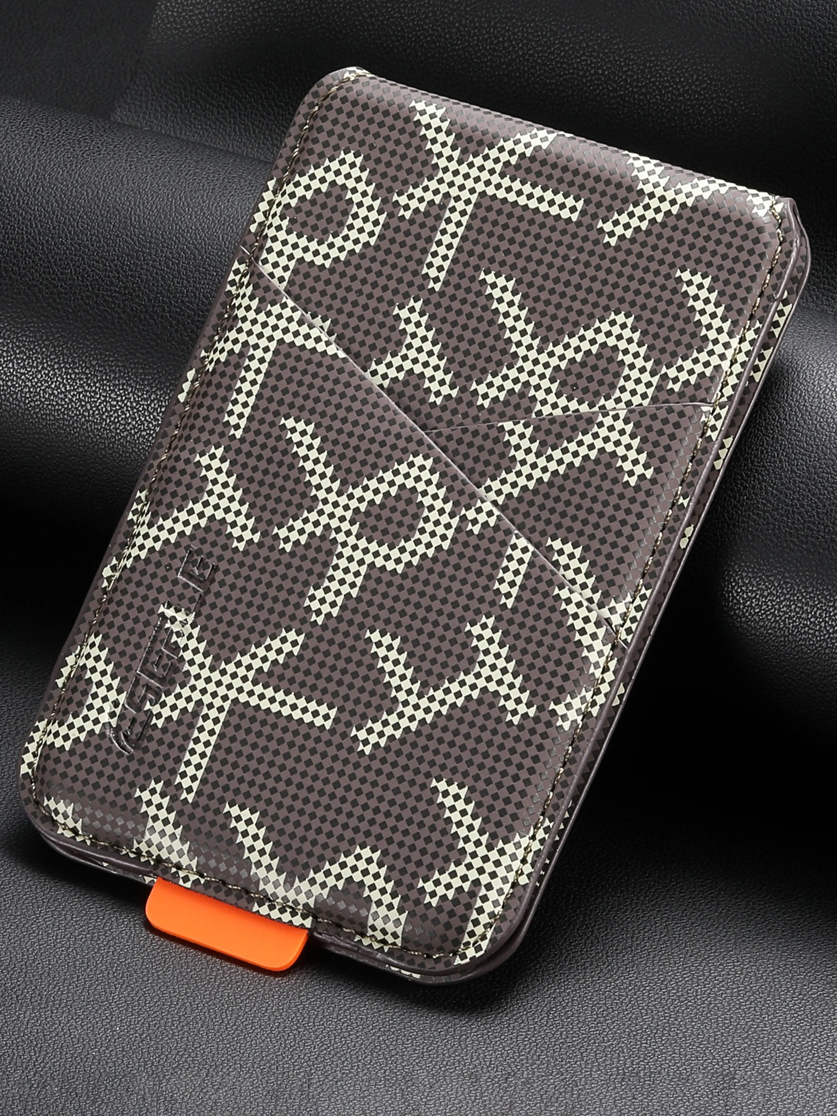 Card Storage Luxury Card Slot Faux Leather Magnet Stand RFID Mobile Phone Wallet For Unisex Relatives Friends And Elders Holiday Gift