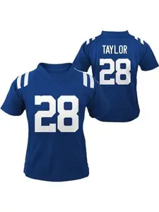 Colts Jersey Indianapolis #28 American Football Shirt V-neck Embroidered Button Front Unisex College Football Fan Tee