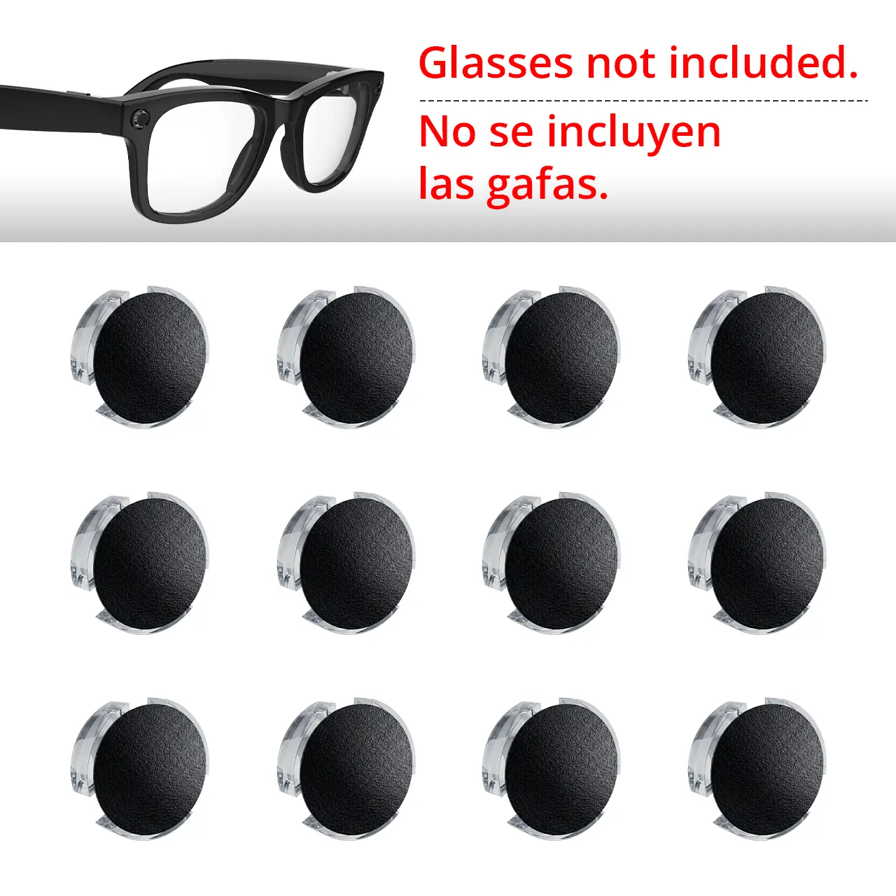 HIBLOKS Low-Tack LED Light Blocking Stickers for Ray-Ban Meta Blayzer (Gen 2) Meta Glasses - Gentle, Subtle, Protective, Easy Alignment, Seamless Integration, Precision Wearable Accessories with Camera/Mic Stays, Discreet