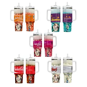 Nukaa Drink Tumbler 40oz, Fallout Nuka Cola Cup, Retro Game Aesthetic Mug, Gamer Gift Idea