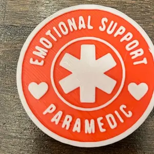 Sleepy Paramedic EMOTIONAL SUPPORT PARAMEDIC Magnet