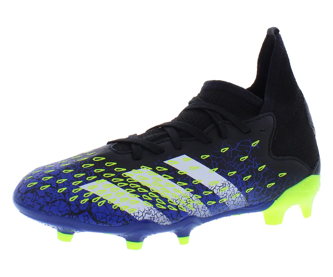 Adidas Predator Freak.3 FG GS Kids' Lace-Up Cleat, Boys' Soccer Sports Footwear for FG Ground