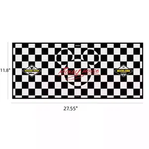 Disney Mickey Mouse F1 Racing Team Large Mouse Pad,11.8" x 27.55" Extended Speed Desk Mat, Non-Slip Rubber Base, Stitched Edge, High-Speed Gaming and Office Accessory