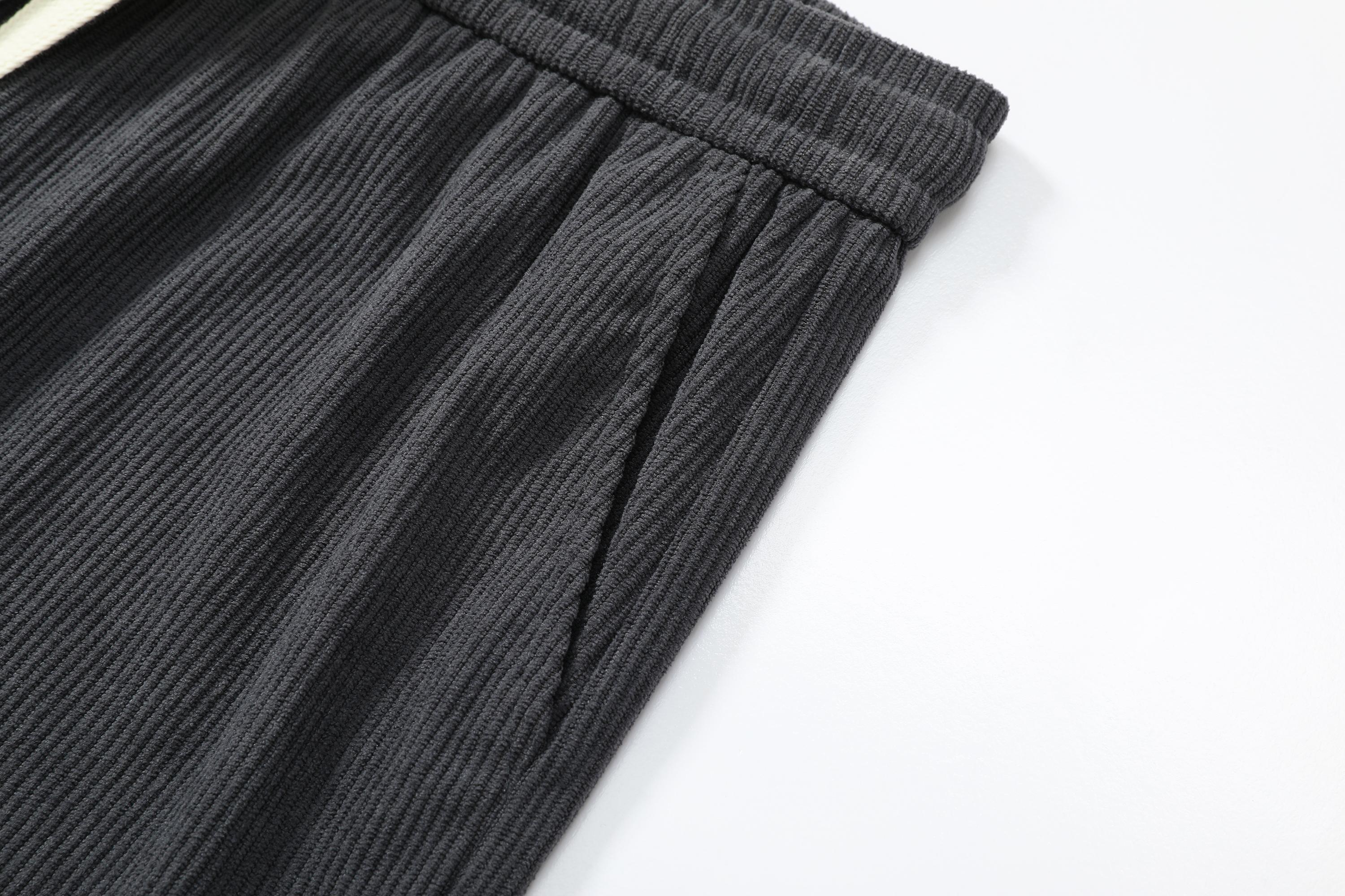 Men’s loose straight corduroy casual pants, comfortable and breathable, spring/summer/autumn styles