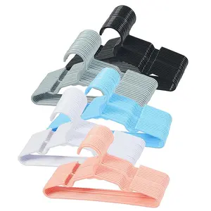 20-Piece White Baby Nursery Closet Hangers, Non-Slip Laundry Infant Pant Hanger for Newborn Clothes Gift, Ultra-Thin Plastic Hanger for Girl Boy Toddler Organiser Curve Hook Pack Environmentally Friendly Lightweight