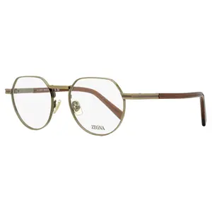 Zegna Rounded Geometric Eyeglasses EZ5286 038 Bronze/Brown 51mm